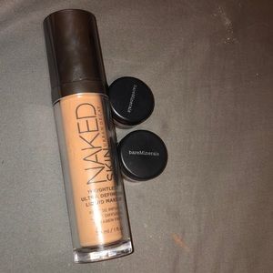 Urban decay foundation🌸2 bareminerals eye shadow